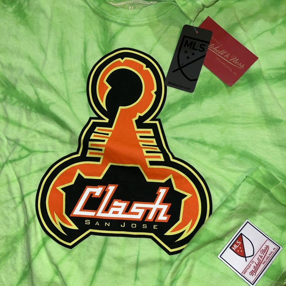 Mitchell & Ness Tshirt Men XL Tie Dye San Jose Clash Soccer‎